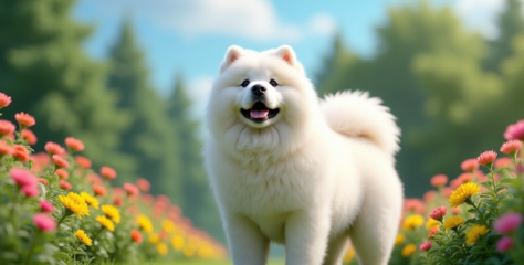 Chow-chow blanc : tout connaître sur cette curiosité rare