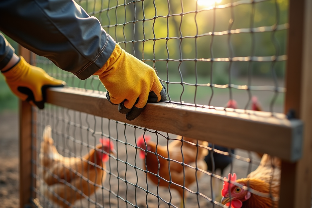 grillage poules