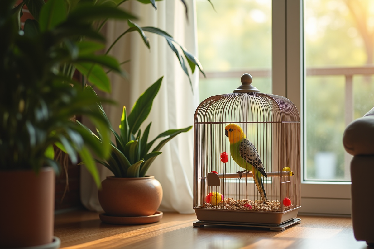 perroquet cage